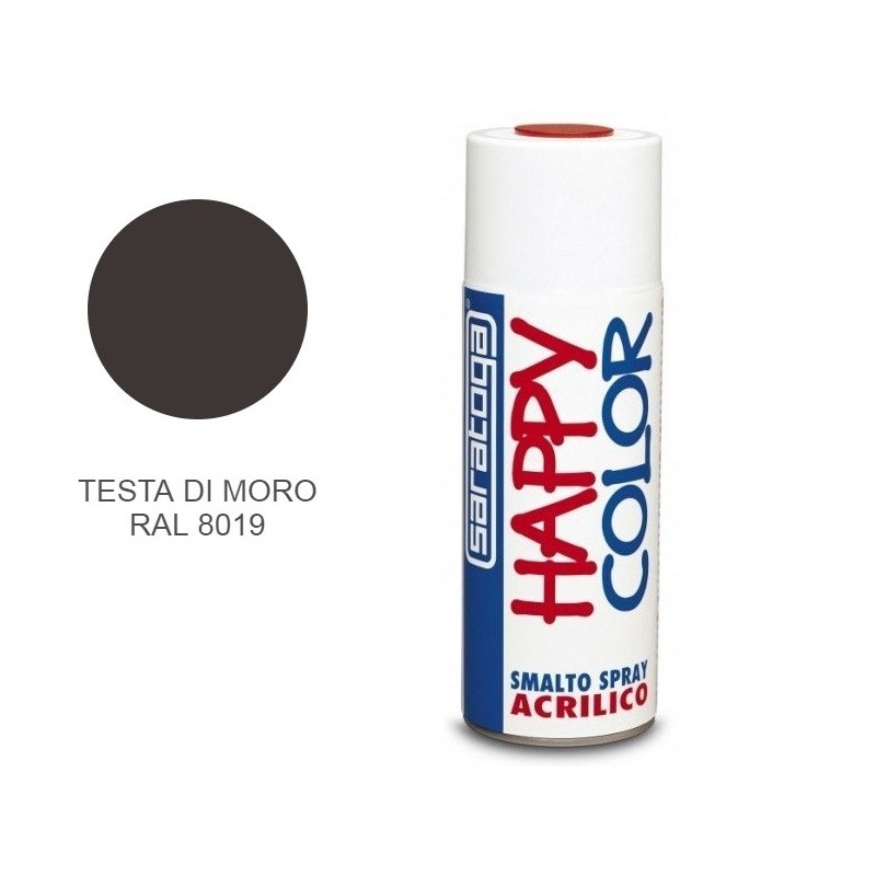 Bomboletta vernice spray testa di moro Saratoga