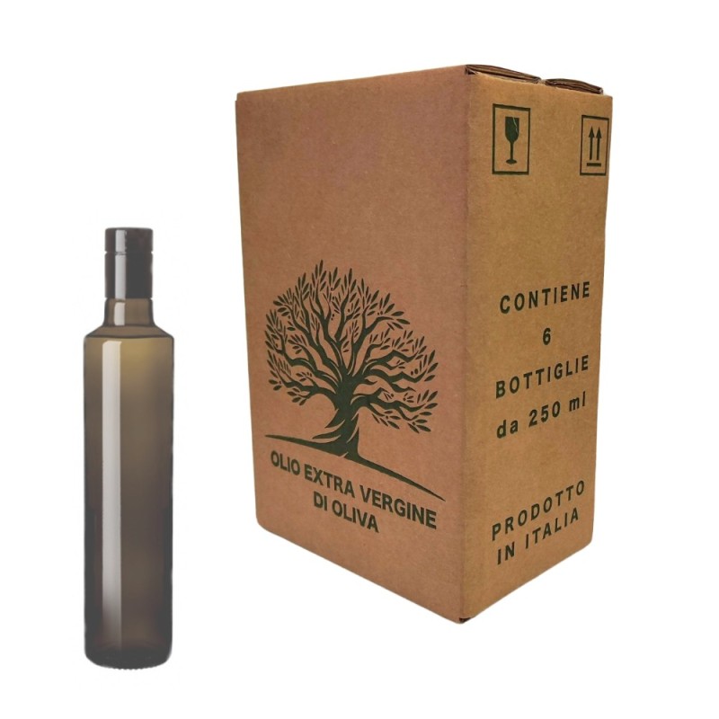 Scatole per bottiglia dorica anti frode da 250 ml