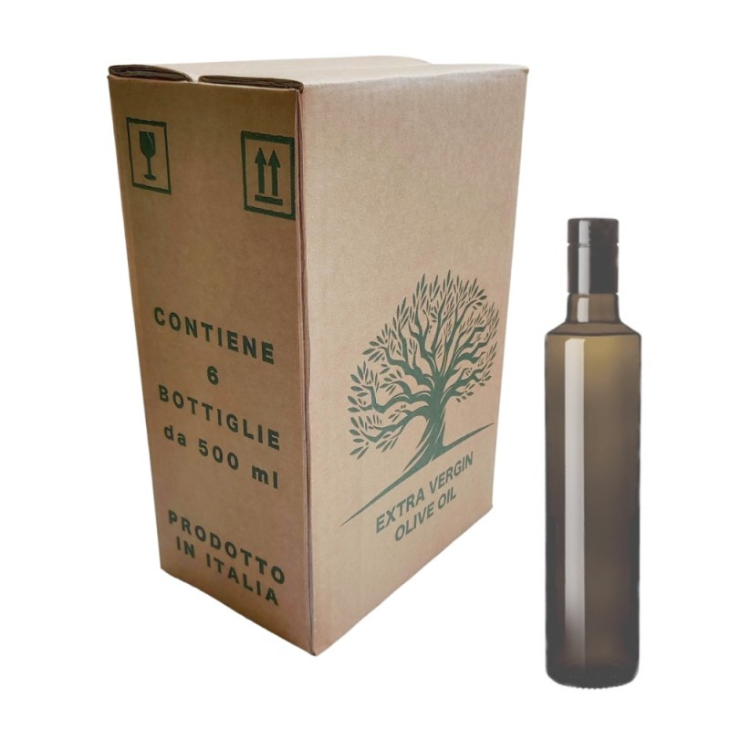 Scatola per bottiglia dorica anti frode da 500 ml