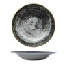PIATTO PORCELLANA BLACK ROUND FONDO 23 CM