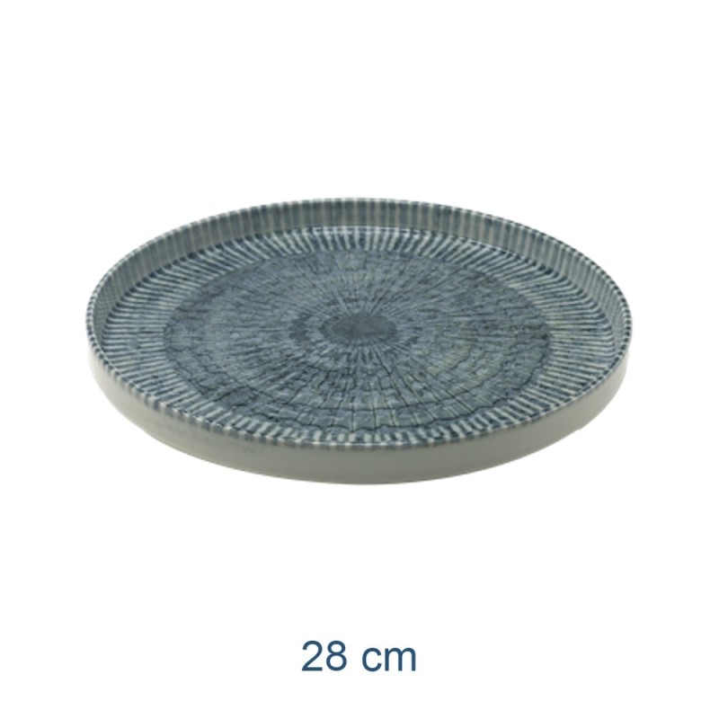 PIATTO PORCELLANA SPACE PIANO NORDIC 28 CM