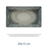 PIATTO PORCELLANA SPACE RETTANGOLARE 26x15 CM