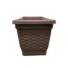 VASO RETTANGOLARE BALCONIERA RATTAN CM 50 CORTECCIA
