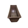 VASO RETTANGOLARE BALCONIERA RATTAN CM 50 CORTECCIA