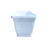 VASO RETTANGOLARE BALCONIERA RATTAN CM 50 BIANCO