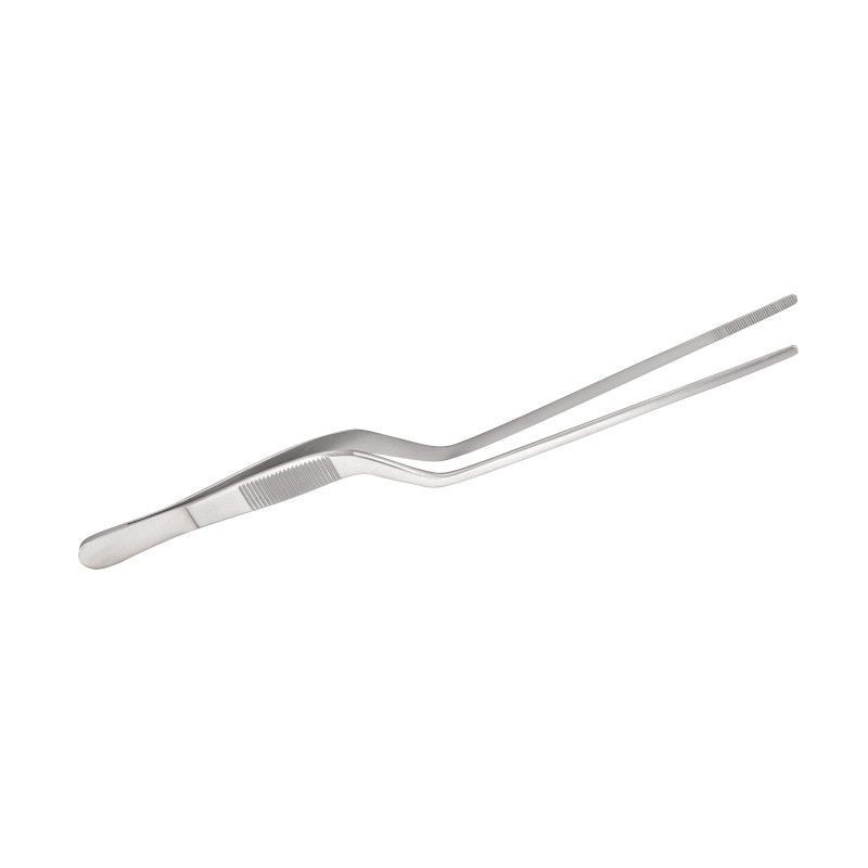 PINZA CHEF OFFSET ACCIAIO INOX CM 20