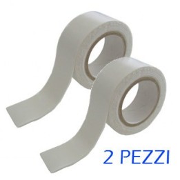NASTRO BIADESIVO BIANCO 25 mm 1,3 Mt - 2 Pz