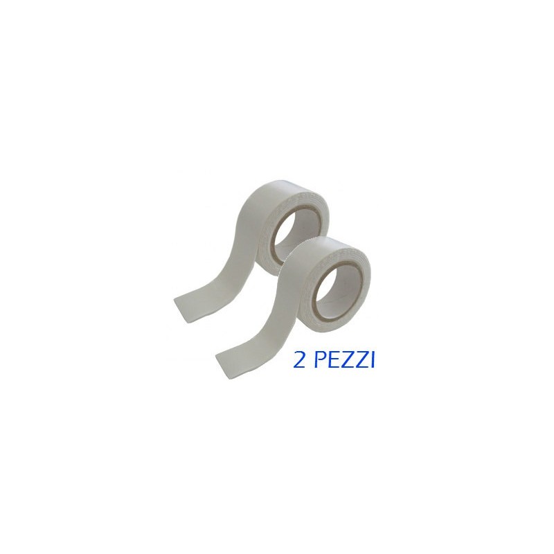NASTRO BIADESIVO BIANCO 25 mm 1,3 Mt - 2 Pz