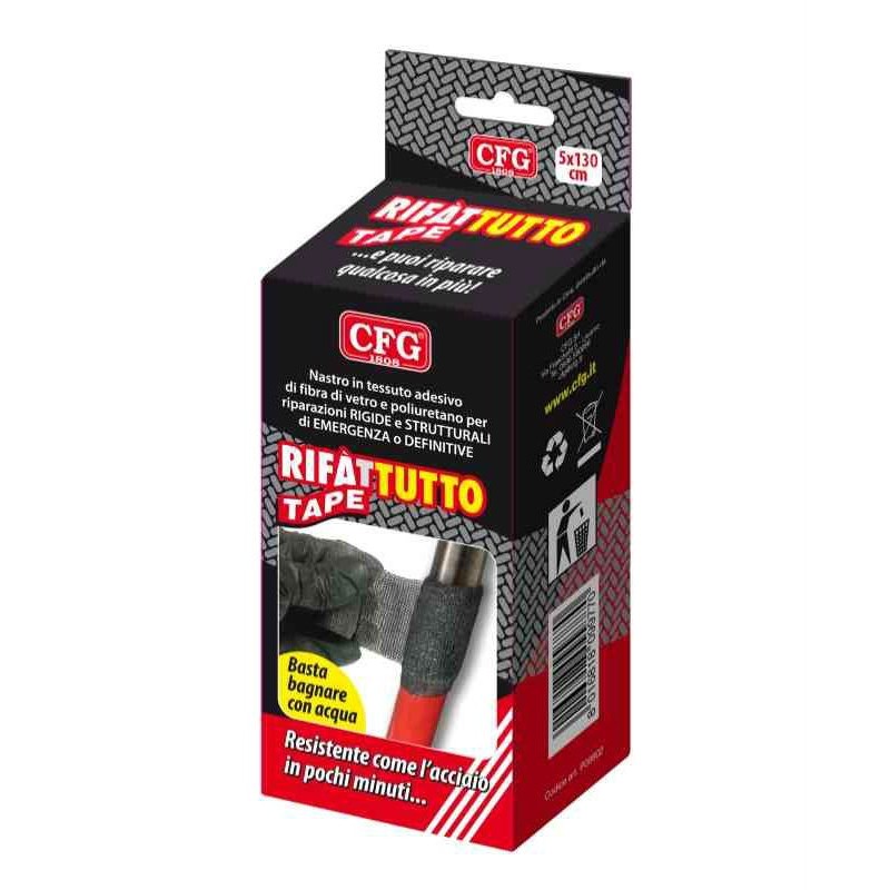 NASTRO RIPARAZIONE ADESIVO IN FIBRA RIFATUTTO TAPE 5x150 CM
