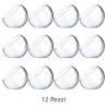 Set 12 pz coppette versatile inclinate trasparenti