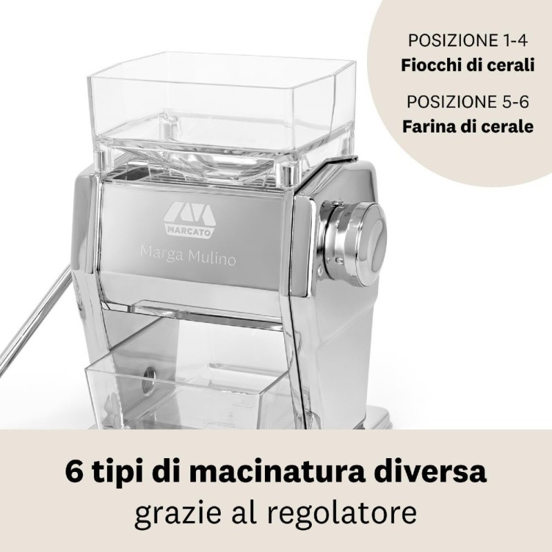 Mulino Manuale Marcato Marga per Cereali e Farine - RagStore