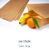 SACCHETTI PANE KRAFT AVANA CM 17x34 Kg 10