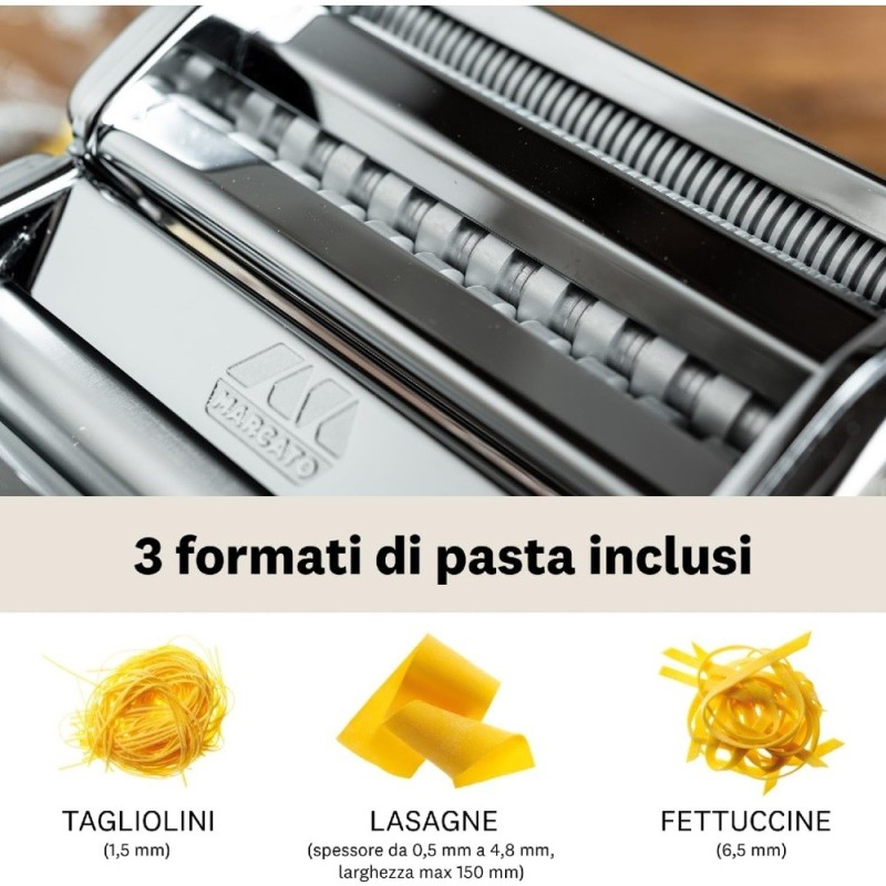 Tipi di pasta che si possono fare con Atlas 150
