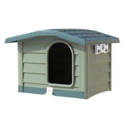 CUCCIA PER CANE BUNGALOW VERDE CM 89x75x62 H
