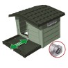 CUCCIA PER CANE BUNGALOW VERDE CM 89x75x62 H