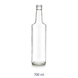 Bottiglia New Distilleria 700ml Trasparente - Perfetta per Distillati e Liquori