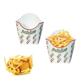 Astuccio Cartone per Patatine Fritte 8x13 cm - 100 Pz | RagStore