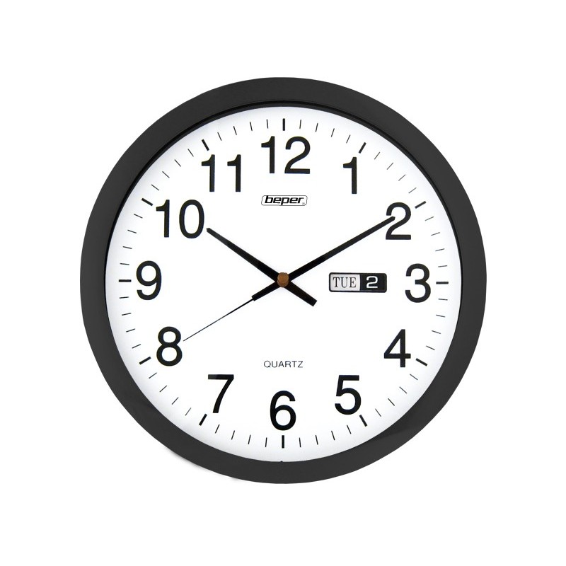 OROLOGIO DA PARETE PLASTICA CON DATARIO CM 40,7 BEPER
