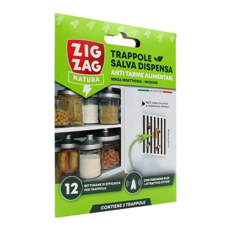 Trappola salva dispense anti Tarme farfalle alimentari set 2 pz - ZigZag