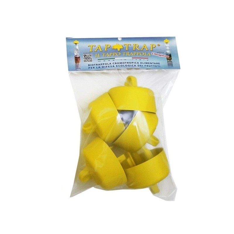 TAPPO TRAPPOLA PER CALABRONI VESPE MOSCHE TAP-TRAP CONF 5 Pz