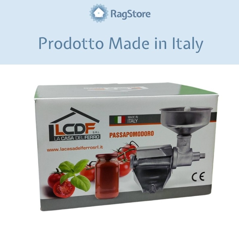 Accessorio passapomodori Mecnosud per motore elettrico 0,5 e 1 Hp