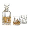 Set whisky Etna RCR 7 pezzi con 6 bicchieri da whisky e bottiglia in vetro trasparente, design elegante per degustazione