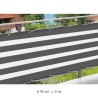 Telo Frangivista 90x5mt Grigio/Bianco | Ombra e Privacy per Balcone e Giardino