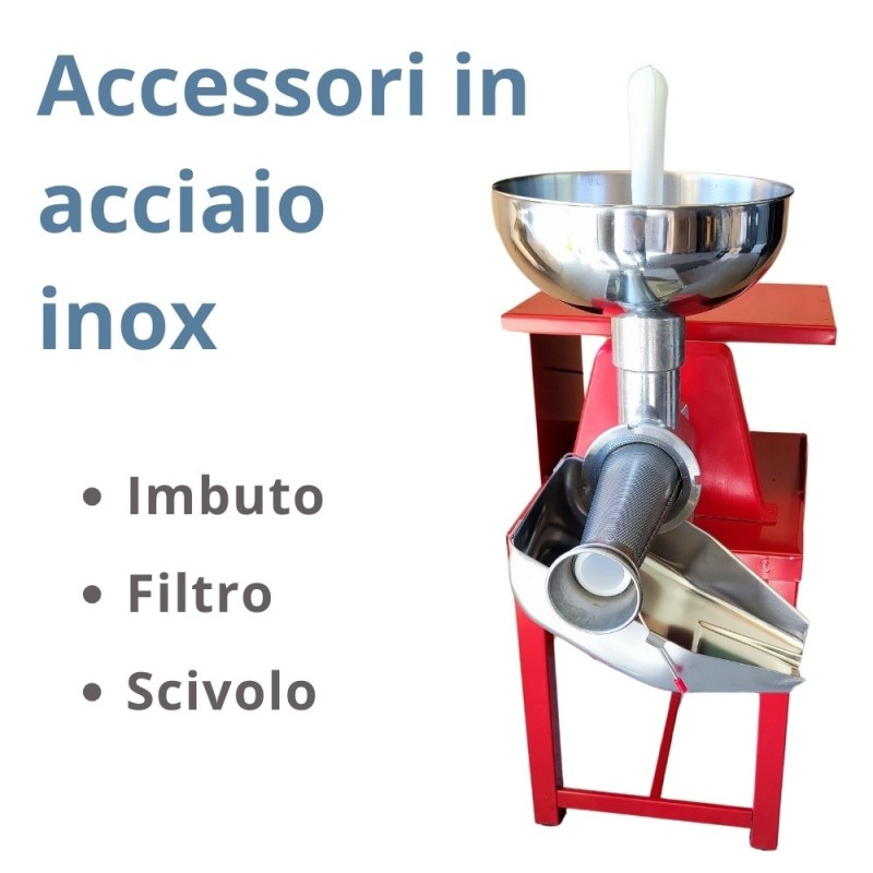 Spremi pomodori in acciaio inox con banchetto