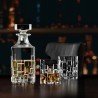 Bicchieri da whisky Etna RCR in vetro trasparente, forma robusta e design moderno per whisky, bourbon e rum