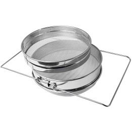 Filtro doppio per miele con supporto estensibile