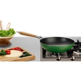 PADELLA ANTIADERENTE VERDE CM 28 BIALETTI