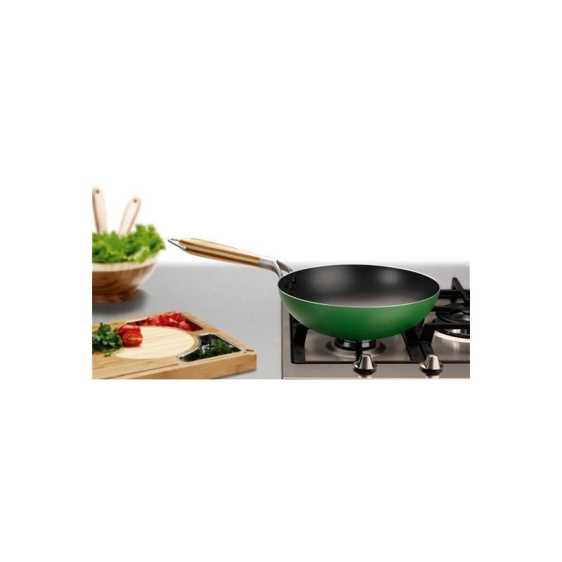 PADELLA ANTIADERENTE VERDE CM 28 BIALETTI