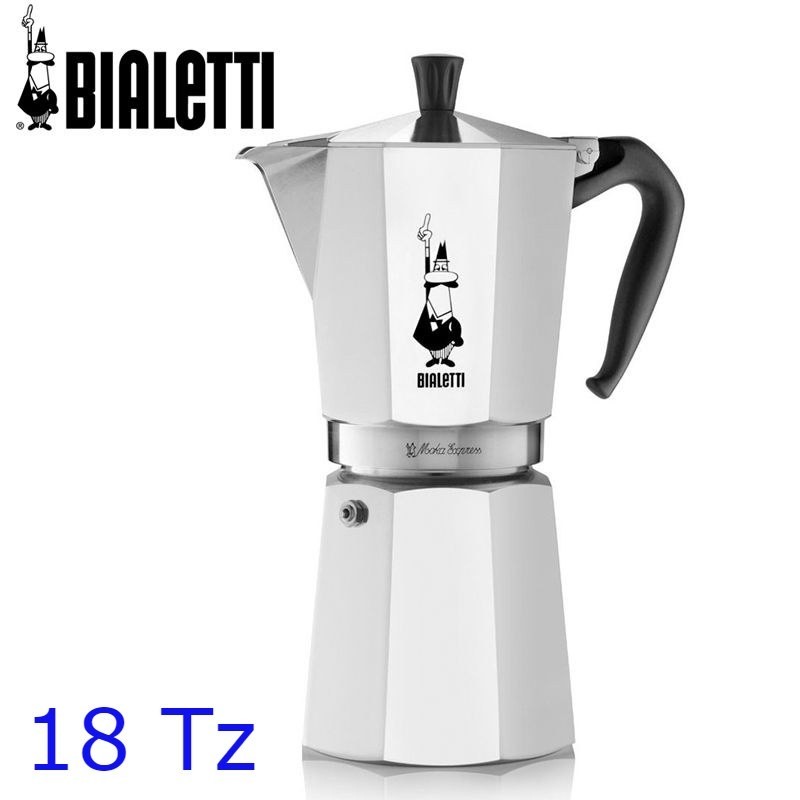 Confezione originale Bialetti Moka Express 18 tazze con codice EAN 8006363011679