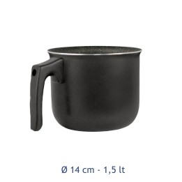 Bollilatte alluminio antiaderente induzione Bio Stone 14 cm - 1,5 lt