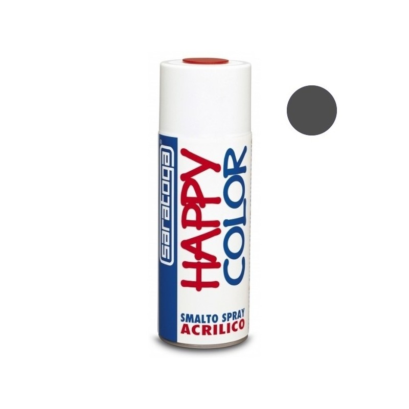 VERNICE SPRAY GRIGIO FERRO RAL 7011 400 ML HAPPY COLOR