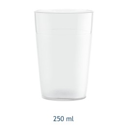 BICCHIERE ACQUA IN POLICARBONATO 250 ML