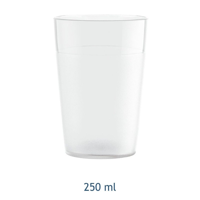 BICCHIERE ACQUA IN POLICARBONATO 250 ML