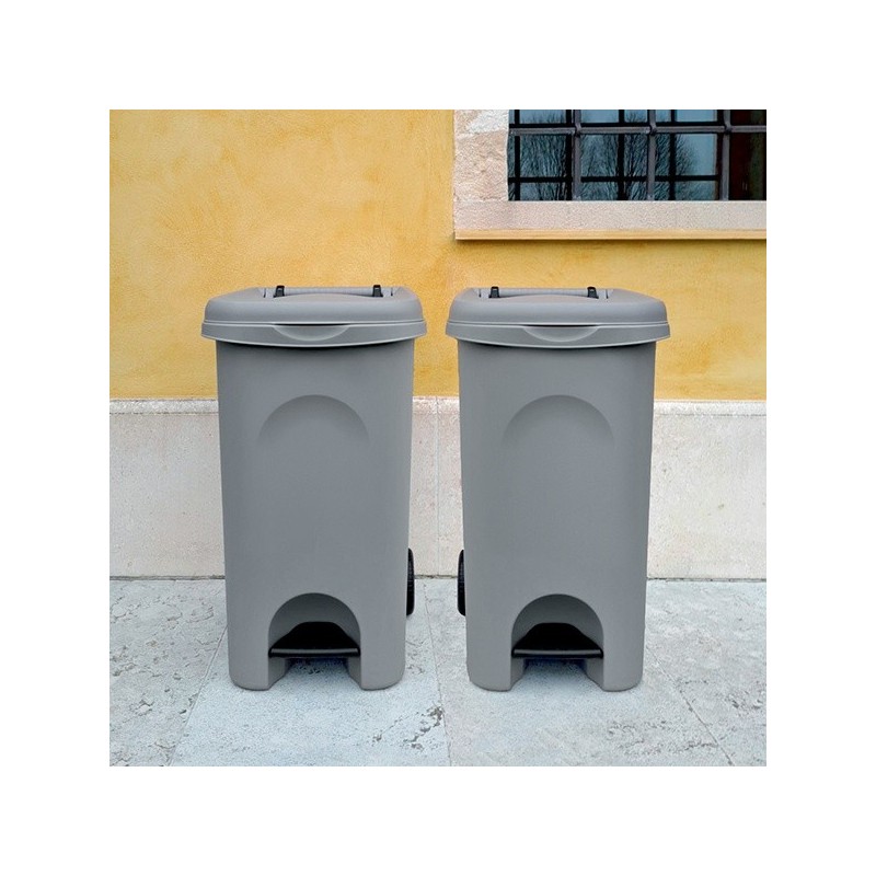 PATTUMIERA A PEDALE URBAN ECO SYSTEM Lt 60 GRIGIO