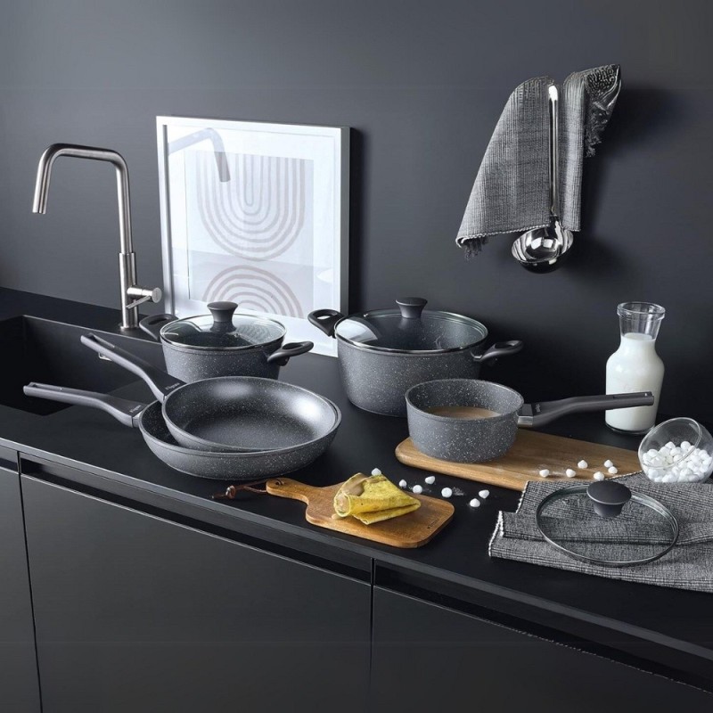 BATTERIA PENTOLE GRANCUCINA PHAETRA STYLE 12 PZ INDUZIONE