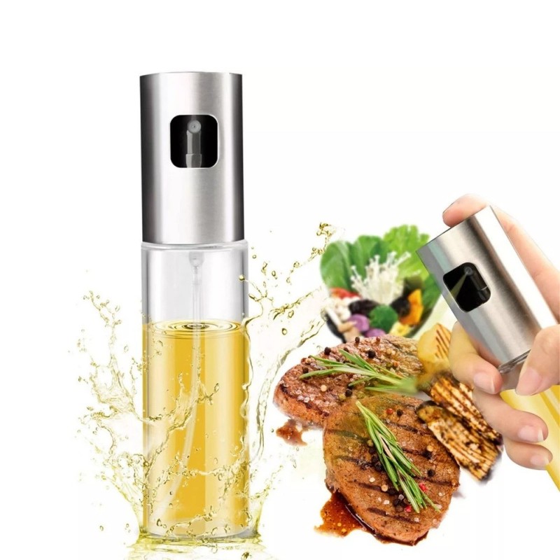 Oliera in vetro con tappo dosatore spray