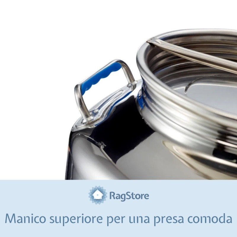 Manico superiore del fustino Europa permette una presa facile