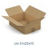 SCATOLA CARTONE 1 ONDA CM 31x22x10