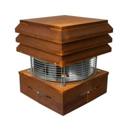 Aspirafumo elettrico Gemi in acciaio effetto Corten