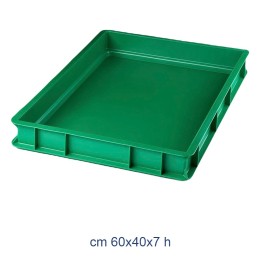 CASSETTA PORTA IMPASTO CHIUSA CM 60x40x7 h VERDE
