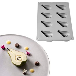 Stampo Silicone 8 Pere 3D Half Pear 50 ml | RagStore