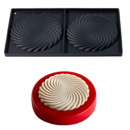Pavoni - Stampo in silicone per dolci a forma di twist con diametro da 17,5 cm