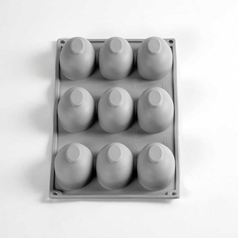 STAMPO IN SILICONE PER 9 UOVA EGG