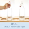 Tappo meccanico con guarnizione per bottiglia acqua da 1 litro