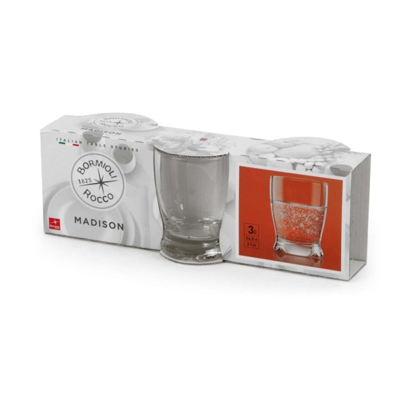 Confezione bicchieri Madison acqua 24 cl Bormioli Rocco da 3 pezzi