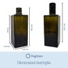 Dimensioni bottiglia olio Giulia da 500 ml